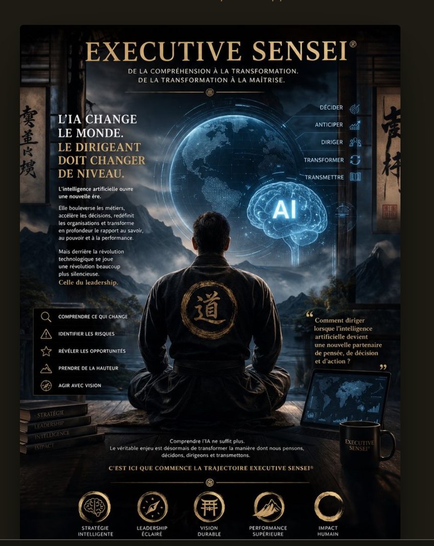 Executive Sensei — Leadership à l'aune de l'IA : de la compréhension à la transformation, de la transformation à la maîtrise