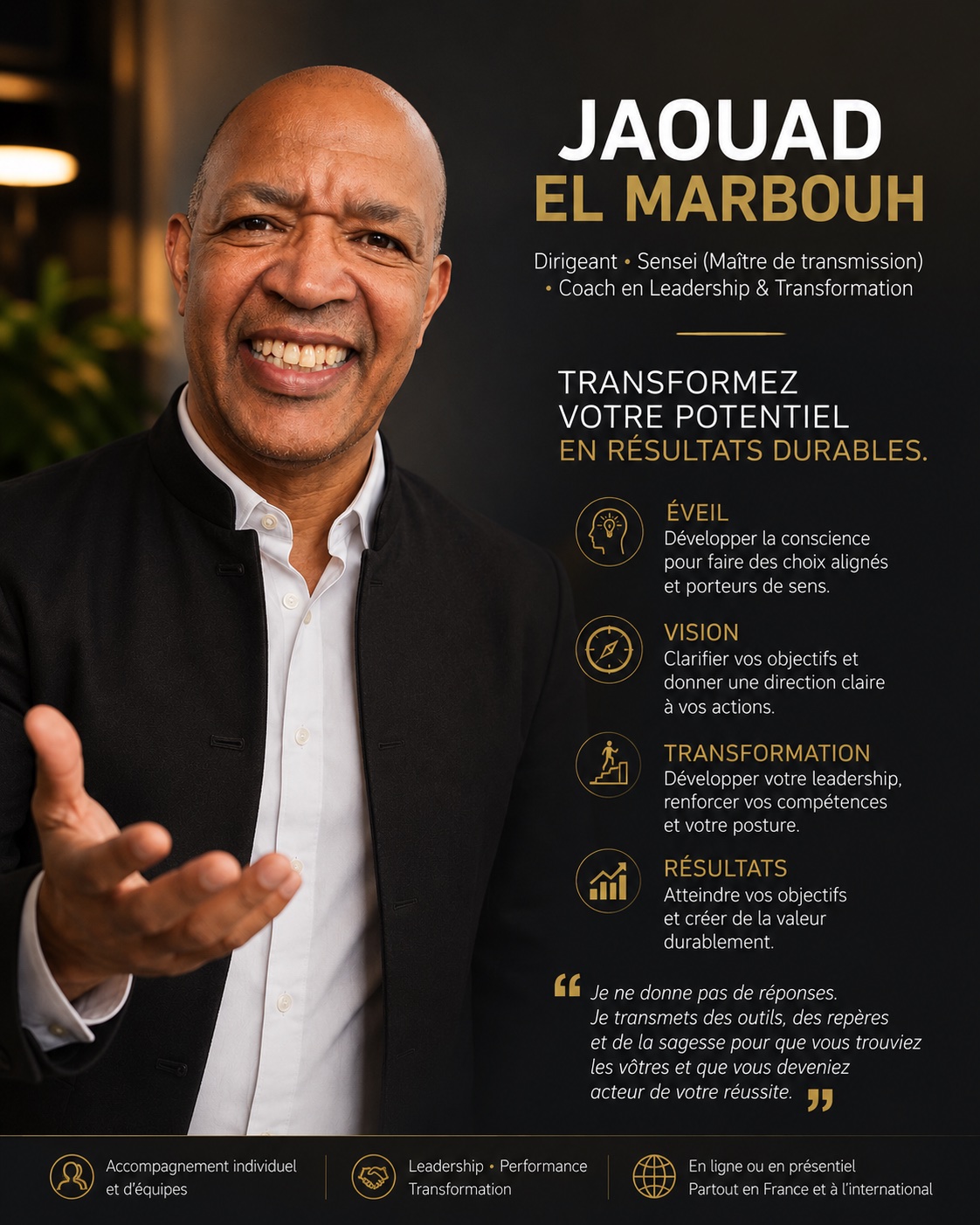 Jaouad EL MARBOUH, Dirigeant, Sensei et Coach en Leadership